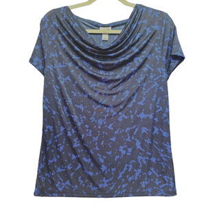 Jaclyn Smith Womens Blouse Multi-Color Size Small Polyester Blend Pullover